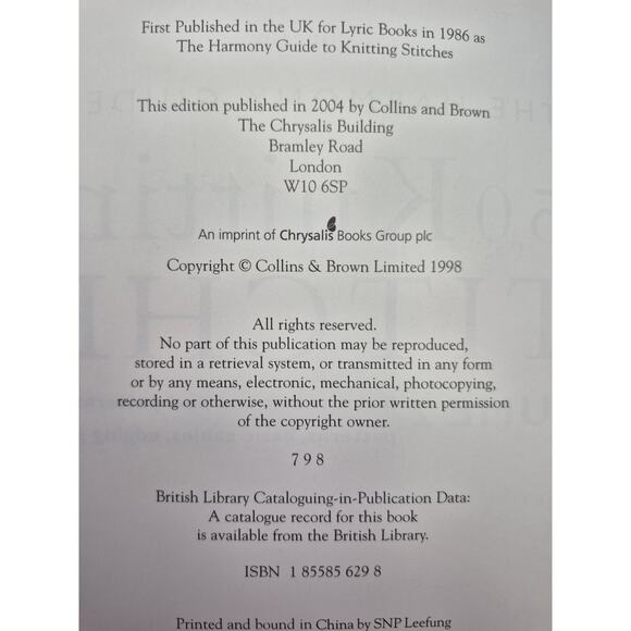 The Harmony Guides 450/440 Knitting Stitches 2 Volumes - Picture 6 of 15